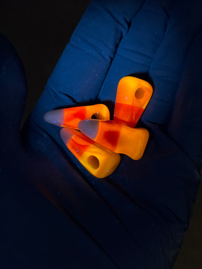 UV Reactive Candy Corn Pendants