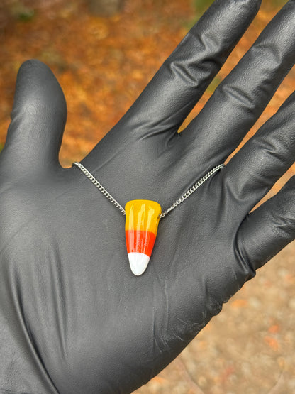 UV Reactive Candy Corn Pendants