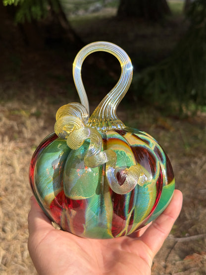 Glass Pumpkin Decor