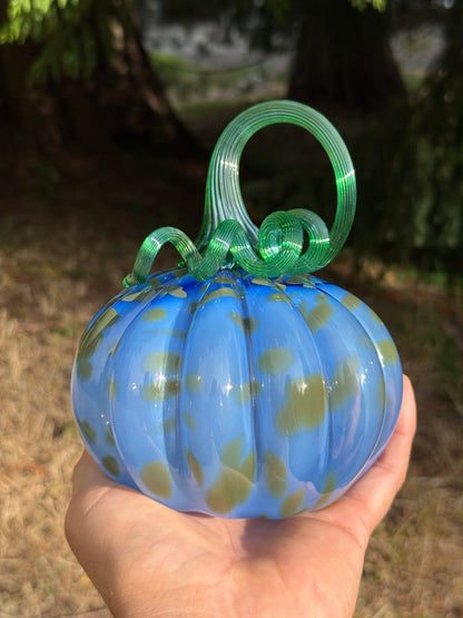 Glass Pumpkin Decor