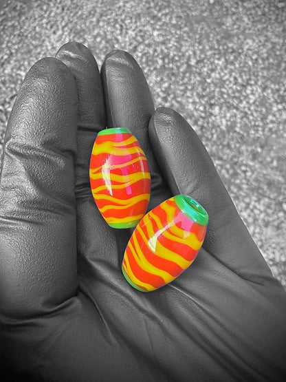Guatemalan Insanity Pepper Oval Bead