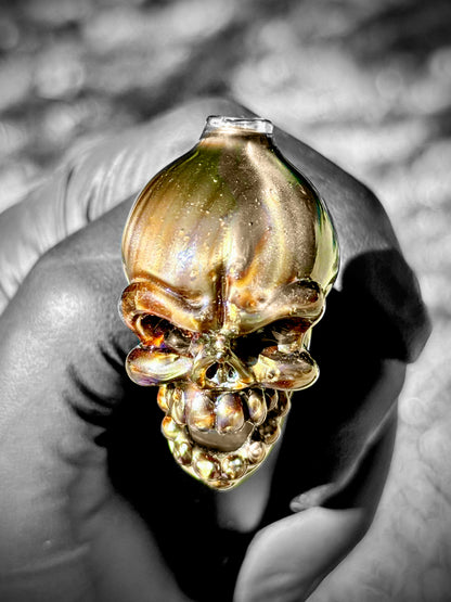 Skull Puffco Pivot Top (Electrum)