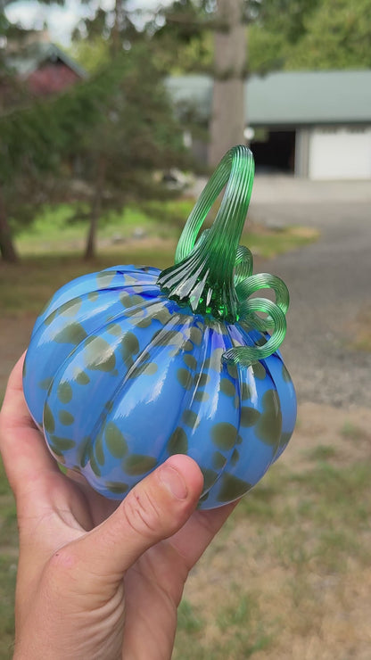Glass Pumpkin Decor